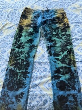 Kindred Tie-Dye Black & Blue Men’s Jeans